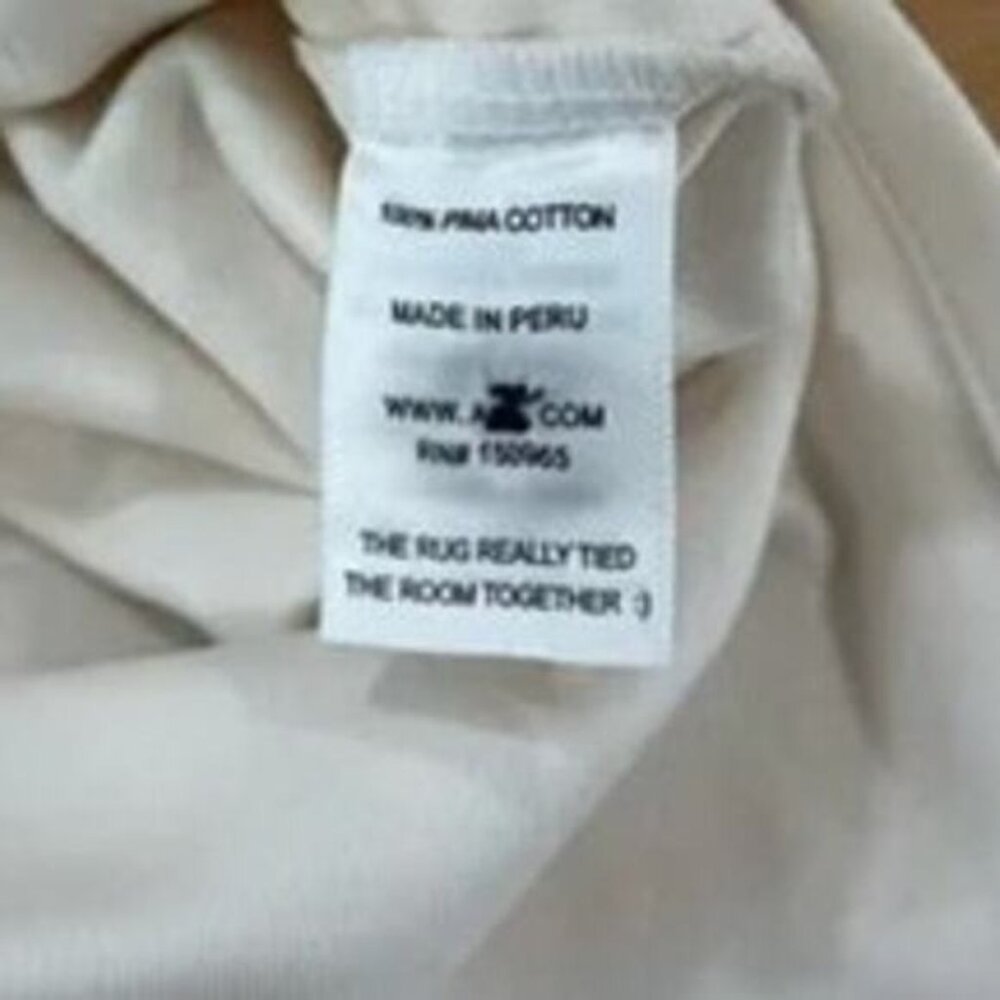 NWT AYR The Scout Dress Seashell Cream Navy Blue Midi Collar Pima Cotton XS S - Picture 5 of 6